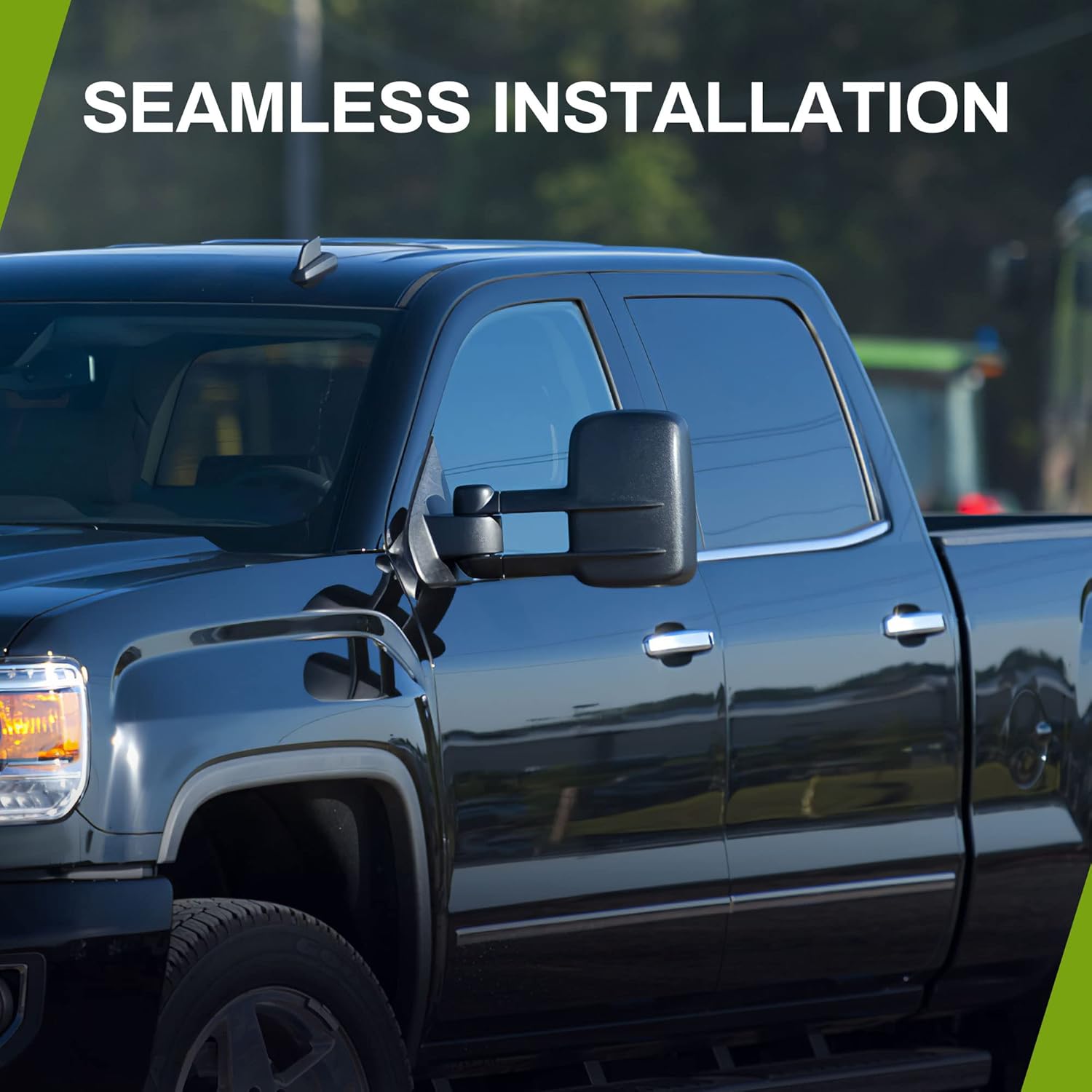 YITAMOTOR Pair Manual Towing Mirrors Car Accessories for 1999-2006 Chevy Silverado GMC Sierra 1500 2500HD 3500HD