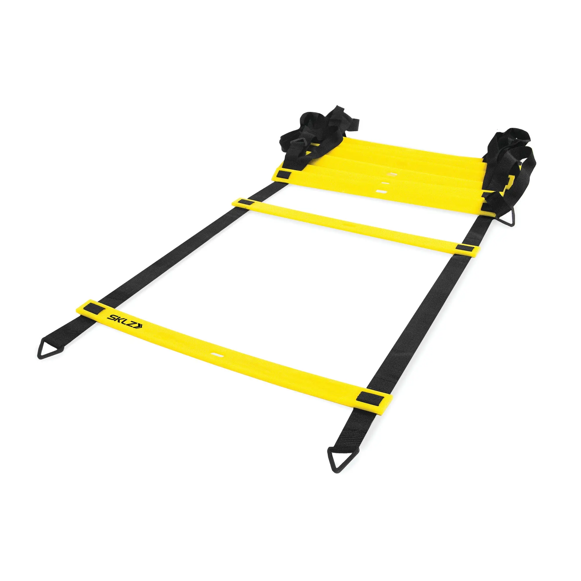 SKLZ Quick Ladder Speed Trainer for Athletes - 11 Rungs, 17" Wide, 15' Long, Compact and Portable with Carry Bag, Enhancing Acceleration, Improving Techniques, Fosters Core Skills, Simple Setup, Versatile Training Tool, No, Plastic Runners, Drill Agility