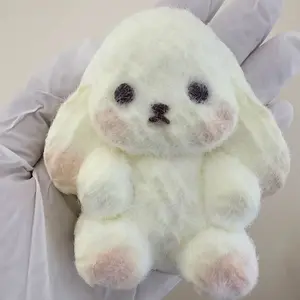 Custard Bun Bunny Squishy Toy – Handmade Silicone Slow Rising Stress Relief Fidget Toy