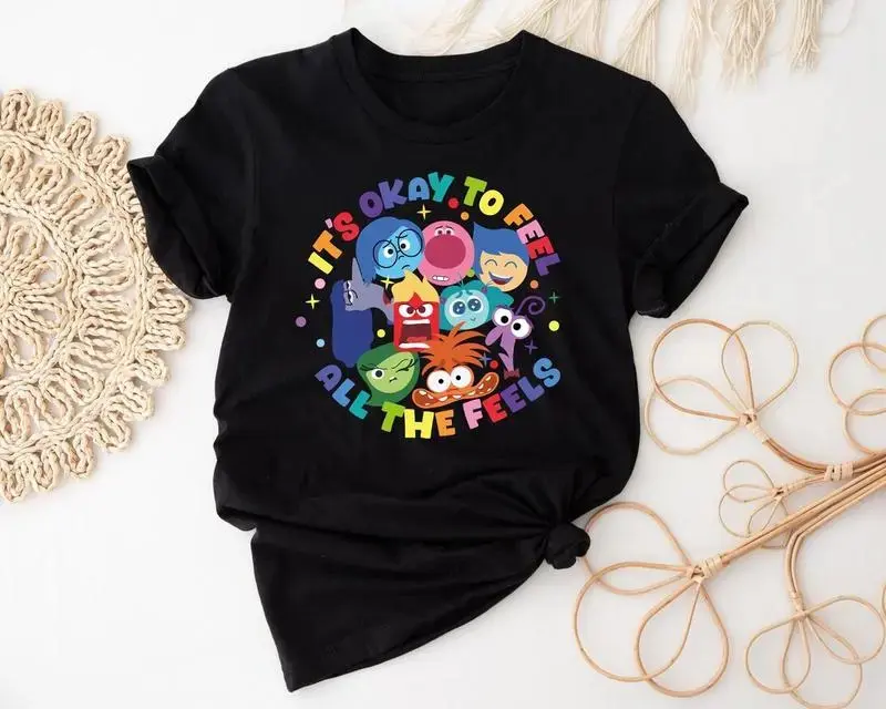 It's Okay To Feel All The Feels T-shirt, Therapy T-shirt, Teacher Shirt, Gift for Teacher, BCBA T-shirt, Speech Therapy Shirt Fit Apparel