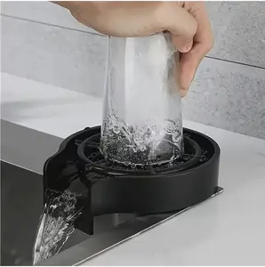 [Automatic Glass Rinser] 3pcs Automatic Glass Rinser | Quick Cleaning System for Home Kitchens & Bars - ABS Plastic, Space-Saving, Faucet Accessories, Not for Drinking Water