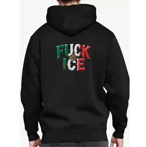 Hoodie Inspired by Mexico Flag Featuring Striking Anti ICE Design Perfect for Everyday Style