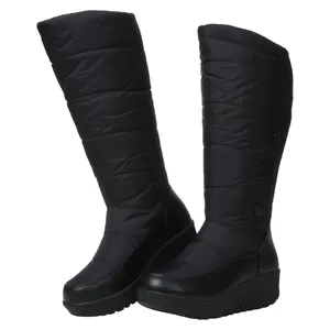 Womens Winter Cotton Mid Calf Boots Platform Snow Boot Waterproof Shoes for Comfortable and Stylish Winter Wear
