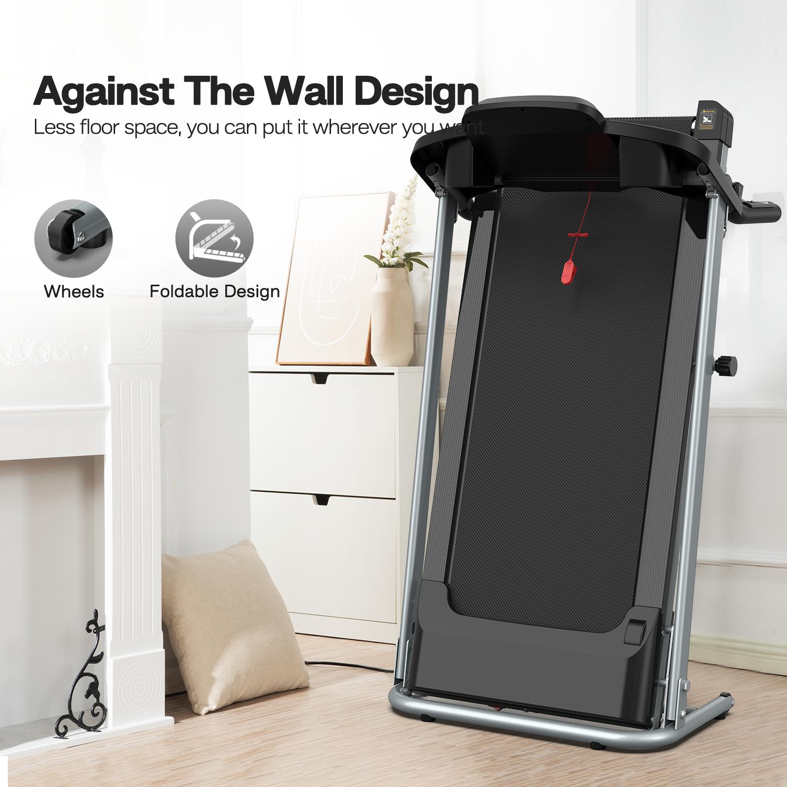 [New arrival]  Treadmill 7.5MPH with Handle for Home and Office,Incline Folding Treadmills whith 265LBS Weight capacity,2.5HP 3 Models 1-12 Programs LED Display Screen