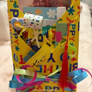 (Birthday theme) Wrapped Book or Journal - Adult or Kids 7 & Up