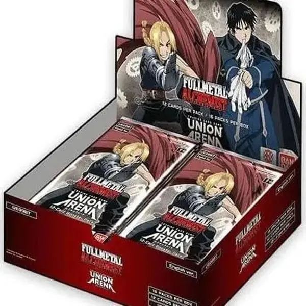 Union Arena UE09BT Full Metal Alchemist Booster Box Sealed English! Collectible Trading Cards