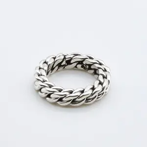 Sterling Silver Chain Ring