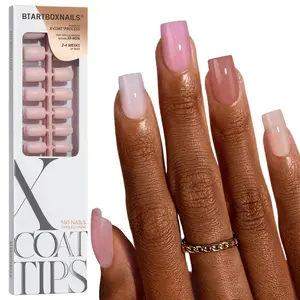 btartboxnails XCOATTIPS Soft Gel Nail Tips - Product only 150pcs Short White Press On Nails No accessories,  Square or Almond or Coffin Fake Nails