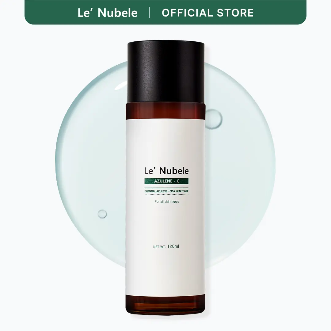 [Le Nubele] AZULENE CICA SKIN TONER | Relief Toner for Sensitive Skin | Azulene + Centella Asiatica | Korean Skincare | 4.05 fl.oz
