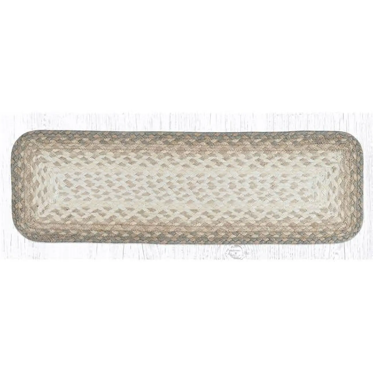 Capitol Importing 39-776 Natural Stair Tread Mat, Rectangle Shape, 27 x 8.25 in, Non-Slip Household Carpet Stair Treads