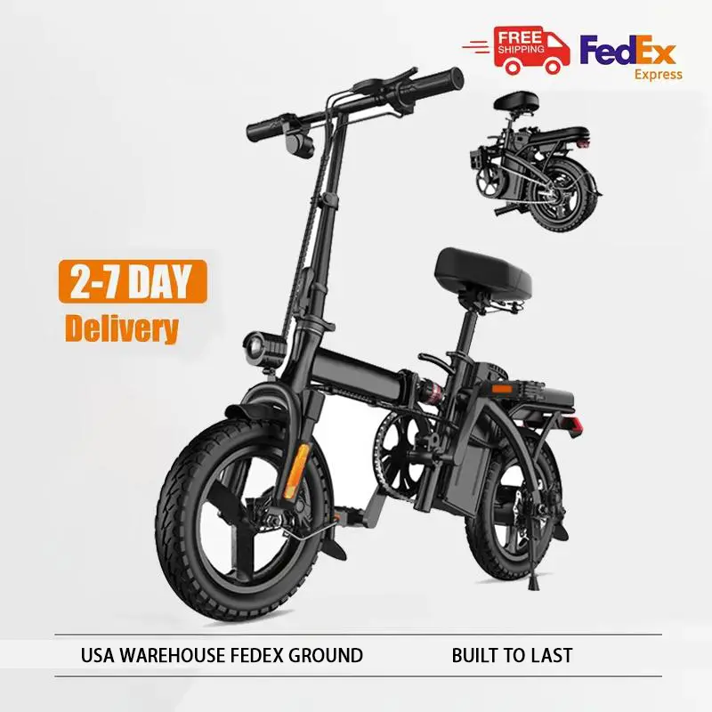 Adult 750W Lightweight Foldable Electric Bike - 14inch Compact Ebike, 48V12 Removable Battery, 20+ MPH Max Speed, 30+ Miles Range, Multi-Function Suspension, 400 lbs Max Load, UL 2849 Certified, Minimalist Lightweight Foldable Bikes