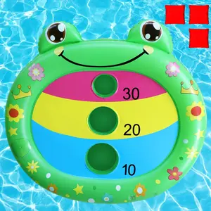 Frog Kids Fun Pool Toys, Inflatable Cornhole Board Floating Water Game Outdoor Swim PlayFor Adults Family, Cool Summer Party Gift For 6 7 8 9 10 12 Year Old Boy Girl Teen