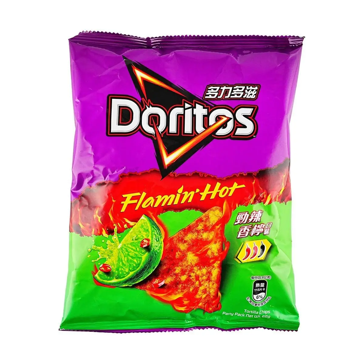 Doritos Spicy Lime Flavor Corn Chips 68g - Taiwan Edition