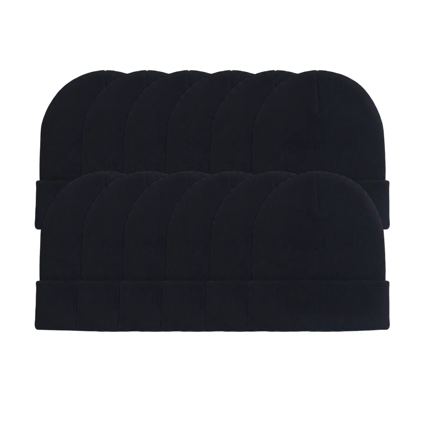 Men's Knit Cuffed Beanie Cuffed Thick Premium Quality Knitted Slouchy Beanie for Men 1/2/3/4/5/6/12 Pack Women Unisex Winter Cozy Warm Hat Acrylic Ski Stocking Cuffed Cap Skull Cap Assorted Value Pack