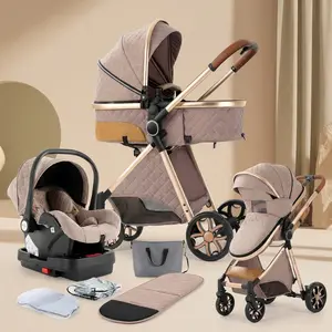 Babystroller,dealsforyoudays,4-in-1 Portable & Foldable Youngsters with Suns,High Quality Lightweight  Stroller  Baby Outdoor Fun,Easy Fold   And Shopping,Perfect Gift  Mothers Day Or Valentine Day,Vintage Straw Multifunctional Style for Travel running