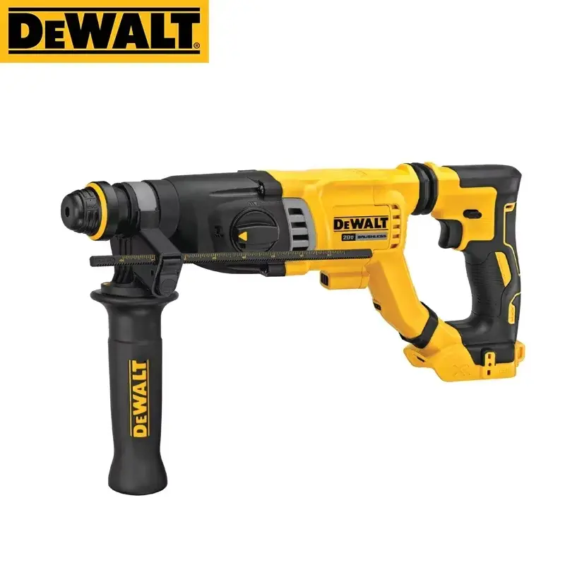 Dewalt DCH263 20V Cordless Rotary Hammer - 20V Cordless Power Tool for DIY Enthusiasts, Concrete Drilling, Brushless Motor, SDS Plus Chuck, Auxiliary Handle, Depth Rod, Carrying Case, Portable Drill Impact Drill