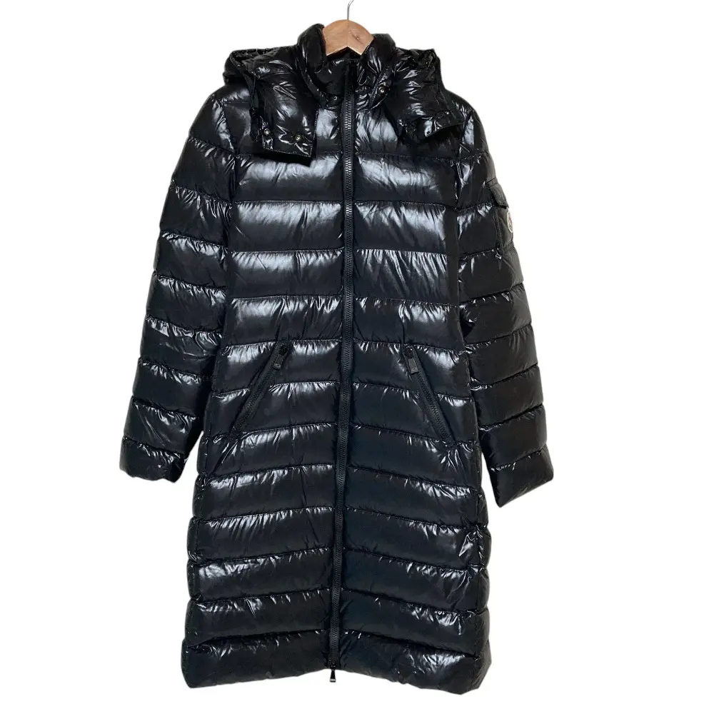 Pre-owned MONCLER Nylon Small Leather Goods Moka Hooded Down Coat