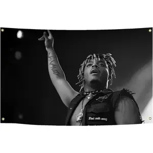 Gift Colorful Bedroom 40*30 Inch TapestryJuie Wrld Flag   Hip Hop Rapper Poster Tapestry Polyester HD Printing for Outdoor Garden College Dorm Cave Room Wall Decration