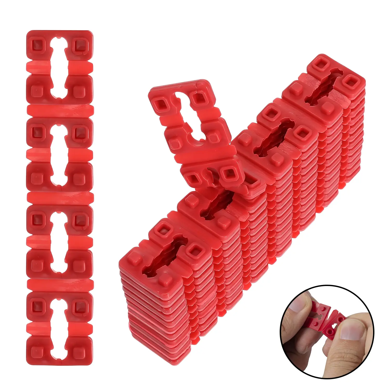 48 PCS Outlet Spacers for Electrical Box,Switch and Receptacle Spacers for Loose Outlet Plug Fix,Stackable Plastic Socket Shims for Switch Alignment and Leveling,Non-Conductive Receptacle Spacers for Fixing Loose