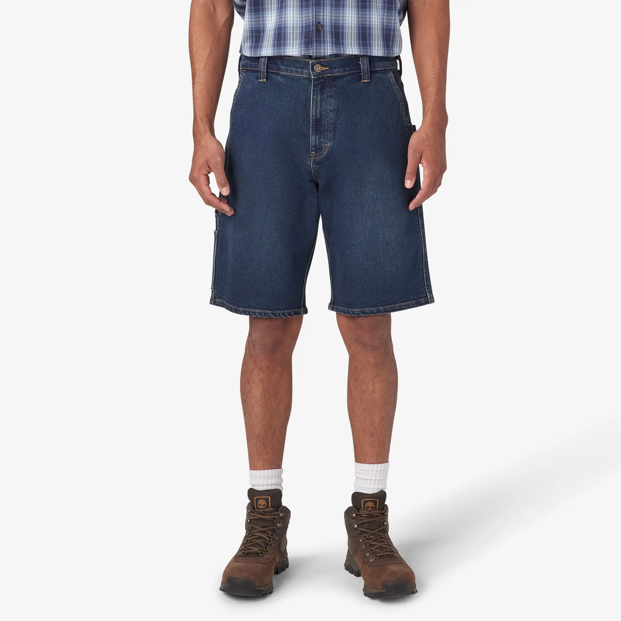 Dickies Denim Utility Shorts, 11",Relaxed Fit, Utility Pockets, Tool Loops, Workwear Style