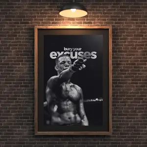 [UNFRAMED POSTER] Nate Diaz Poster | MMA Legend, "Bury Your Excuses"