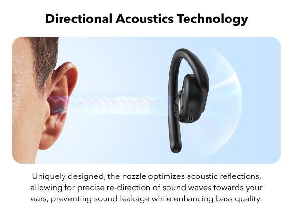 [Refurbished]soundcore by Anker V30i, Open-Ear Headphones, Ultra-Comfort, Lightweight Design, Snug Fit, Ergonomic Ear Hooks, Robust Bass, 36H Playtime, Bluetooth 5.3, App Control, Clear Calls, Wireless Earbuds #tiktokshopsummersale, Ear Hook Headset, Batt