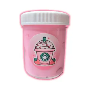 Pink Drink Slime – Thick Glossy Slime Strawberry Coconut Scented