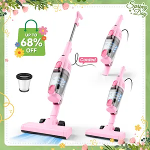 [Springglowup] INSE R6X Corded Stick Vacuum, 15KPa Suction with 600W Motor, Ultra-Lightweight Bagless Upright Vacuum with Handheld for Home Hard Floor Carpet Pet Hair Car Cleaning home cleaning tools home appliances