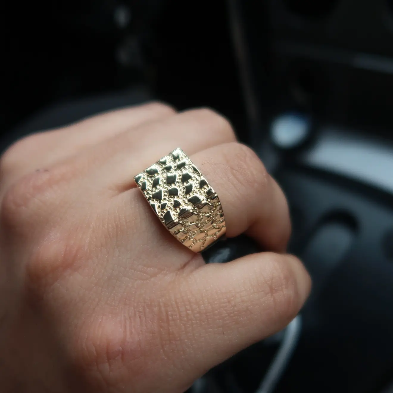 Gold Nugget Ring