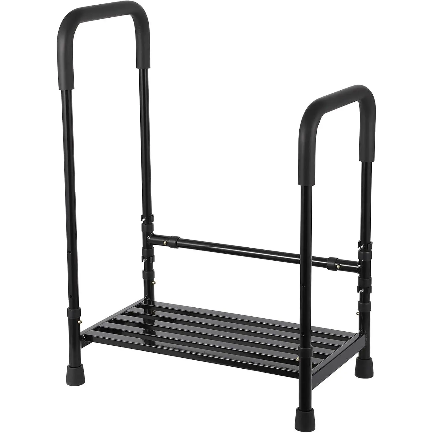 GARVEE Step Stool with Dual Handle and Non-Skid Platform Duty 450 Lbs Capacity Height Adjustable Heavy Duty Steps Foot Stool for Adult, Seniors, Bedside