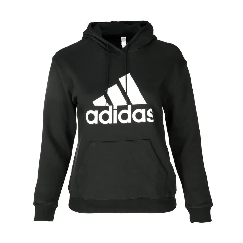 adidas Womens Essentials Logo Regular Fleece Hoodie Casual Outerwear Casual - Black