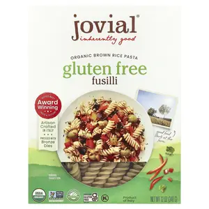 Jovial Organic Brown Rice Pasta, Fusilli, 12 oz (340 g)