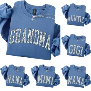 Custom Mama Sweatshirt, Floral Nana Sweatshirt, Grandma Sweatshirt, Mama Life Sweatshirt, Nana Auntie Mimi Gigi Gammie Sweatshirt, Mother's Day Gift - AG
