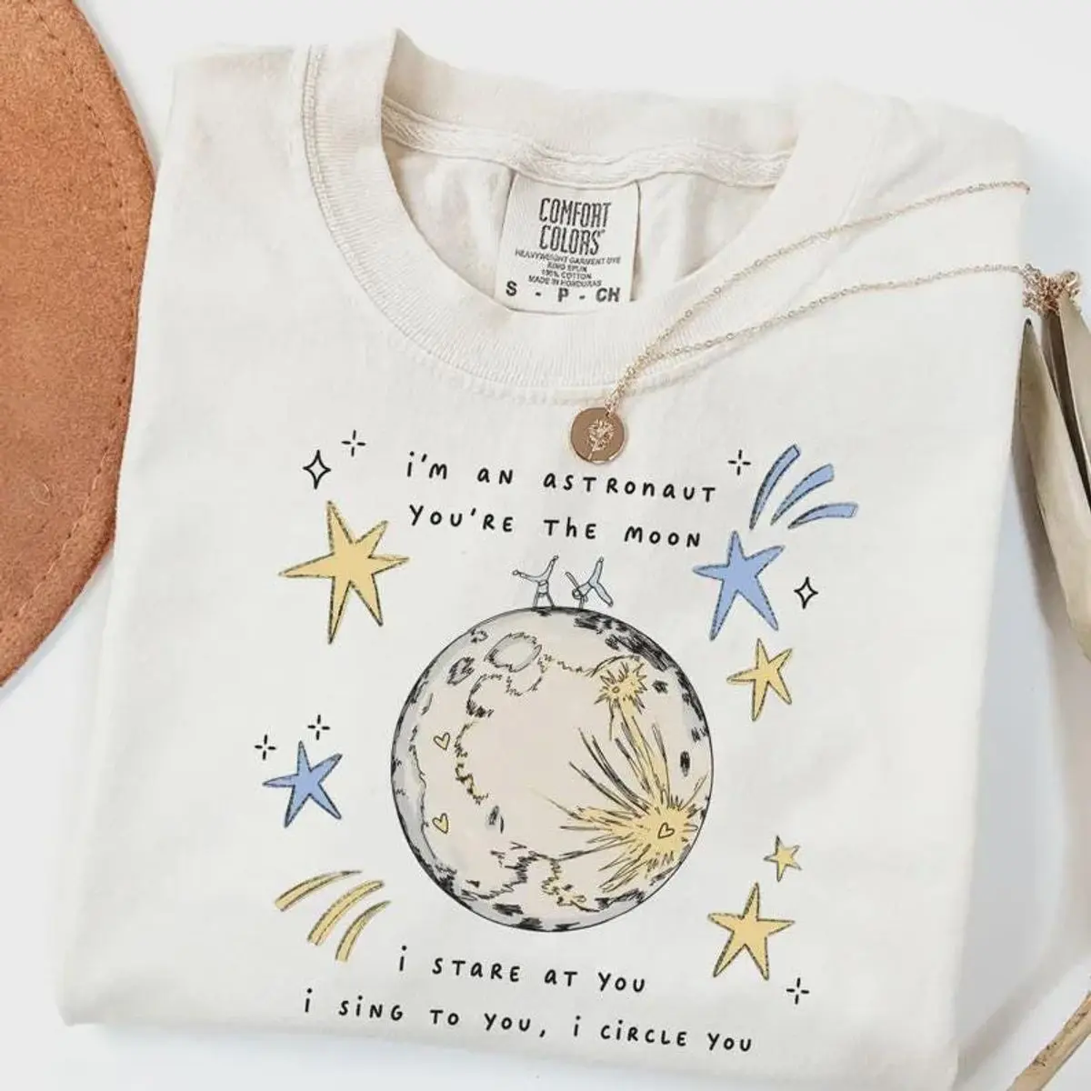 Comfort Colors Astronaut Space Graphic T Shirt, Indie Cosmic Music Inspired Shirt, Gift For Space Lovers, Unisex Short Sleeve Tee, Casual Clothing