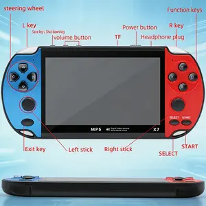 The perfect gift for any gamer! X7 4.3" HD TFT screen with 9000+ games, compatible with GBA, NES, GBC.