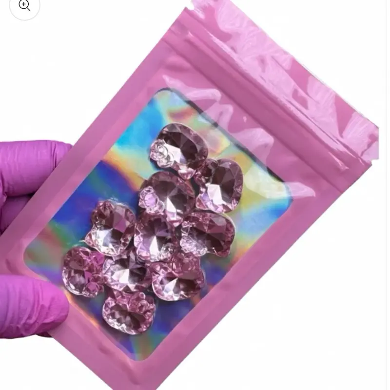 3D Kitty Charm - Pink with Colorful Gemstones, Fashion Costume Jewelry Charm for Nail Decoration