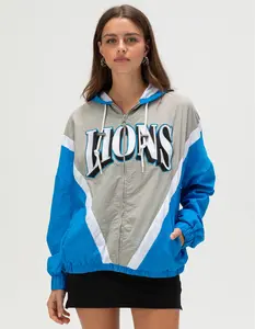 WEAR BY ERIN ANDREWS Detroit Lions Womens Windbreaker Jacket