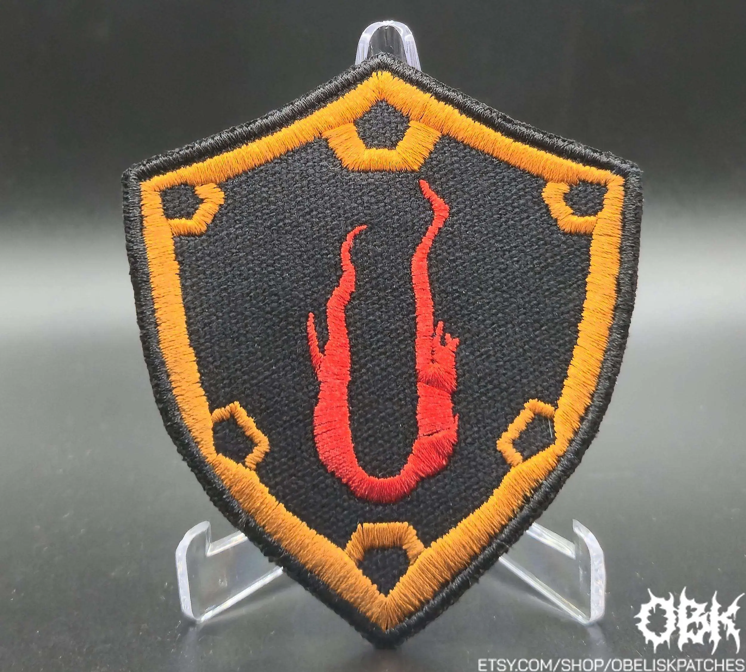 August Burns Red Badge  Embroidered Canvas Patch - Multiple Sizes, Iron On, Velcro for bags, clothing