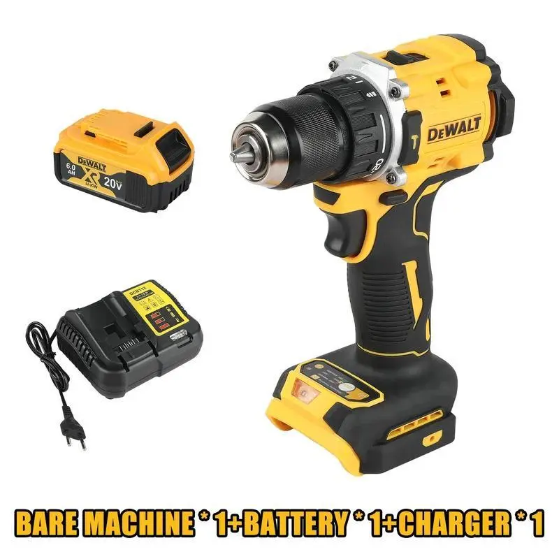 DEWALT 20V Brushless Motor Cordless Drill & Impact Screwdriver Kit DCF805 - Cordfree Movement, Rechargeable Lithium Diy Power Tools with Batteries & Charger for Screwdriving, Diy Enthusiasts