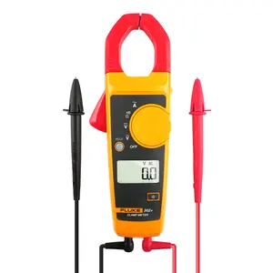 Fluke 302+ Digital Clamp Meter, 30mm Jaw, Measures AC Current to 400A, Measures AC/DC Voltage to 600V, Resistance, Continuity, and Capacitance Measurements, Includes 2 Year Warranty