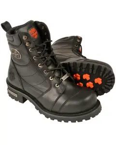 Milwaukee Leather Men's 8" Classic Logger Boot Round Toe - Mbm9030