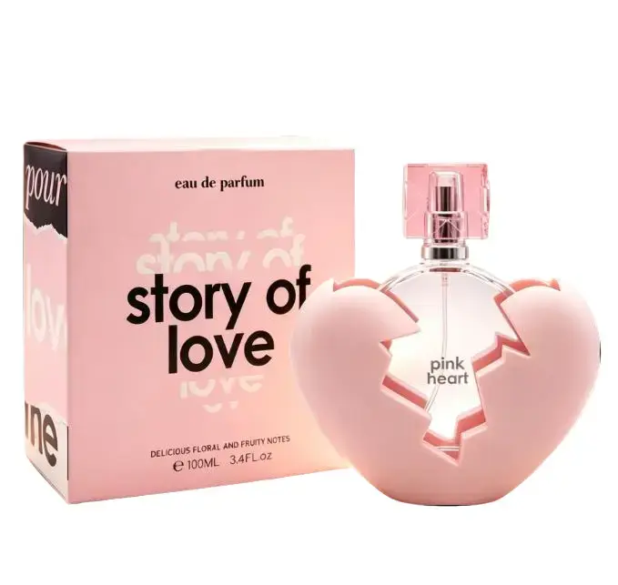 Story of Love Women's Eau de Parfum, Long-Lasting Floral Scents, 100ml/3.4 fl oz Heart-Shaped Vanity Spray, Regular Edition, 12 Months Shelf Life, Contains Neither Harmful Additives, for Daily Wear Adults (Beauty & Personal Care Fragrance)