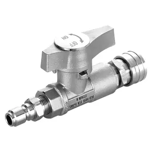 【fathersdaygift】M MINGLE Ball Valve Pressure Washer, 3/8" Quick Connect Ball Valve for Power Washer Hose, 5000 PSI