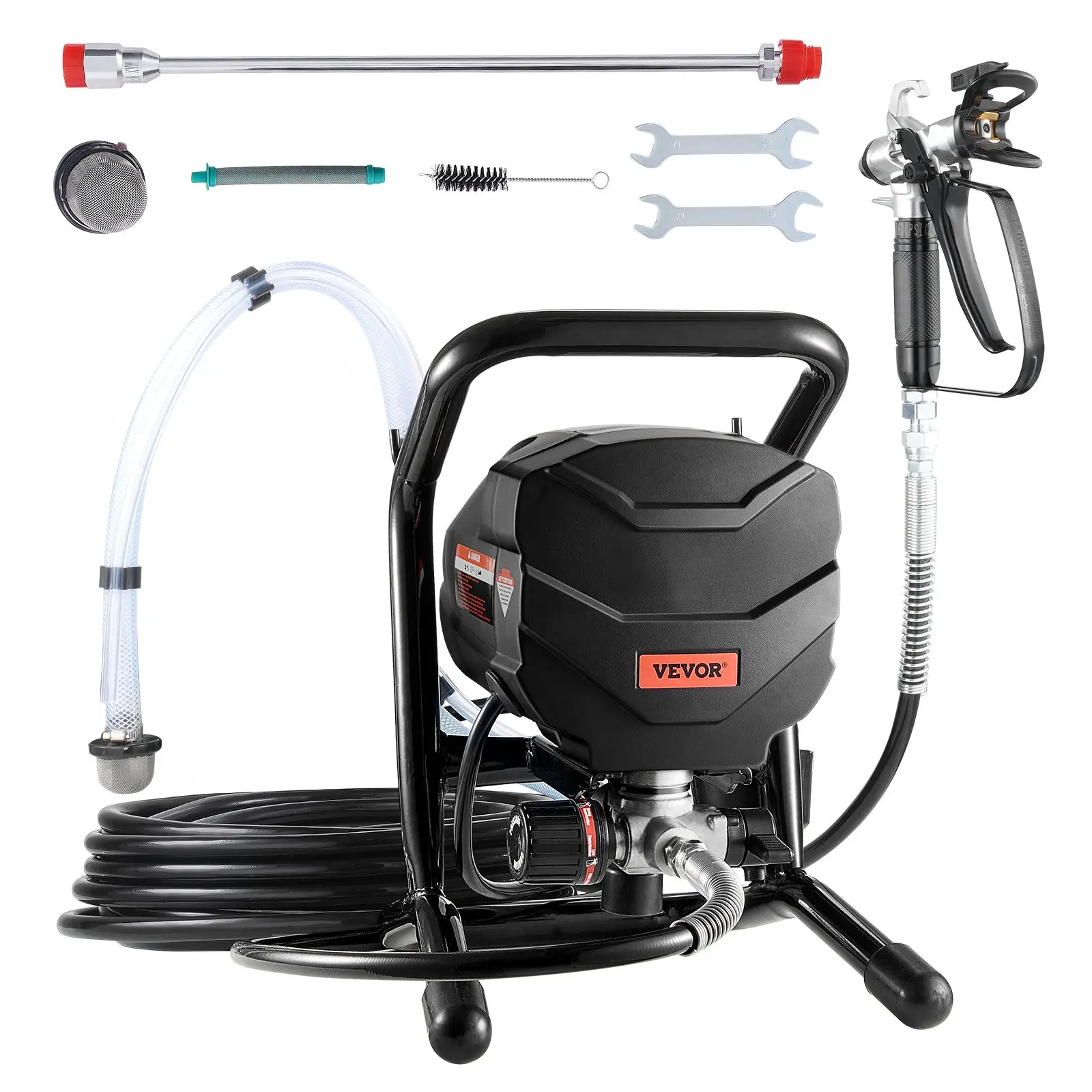 【Summerfinds】VEVOR Stand Airless Paint Sprayer Electric Paint Sprayer Machine 650W 3000PSI OutdoorPaint Sprayer Accessories