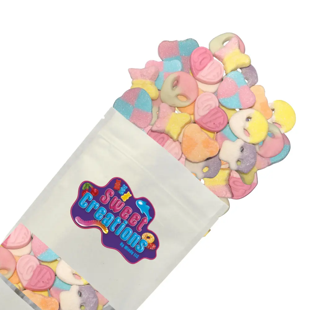 Sweet Creations Swedish Style Candy Mix - Assorted Flavors Like Strawberry Banana Grape & More - Soft Chewy Gummies in Fun Shapes Perfect for Candy Lovers
