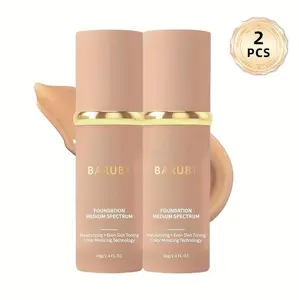 2-Pack Four-in-One Foundation Cream-Moisturizing, Moisturizing Primer, Non-Greasy, Waterproof, Sweat-Proof, Suitable for All Skin Types, Face Moisturizing Cream