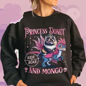 Princess Donut And Mongo Shirt, Dungeon Crawler Carl, Ride or Roar, Princess Donut Designs, Princess Donut Merch