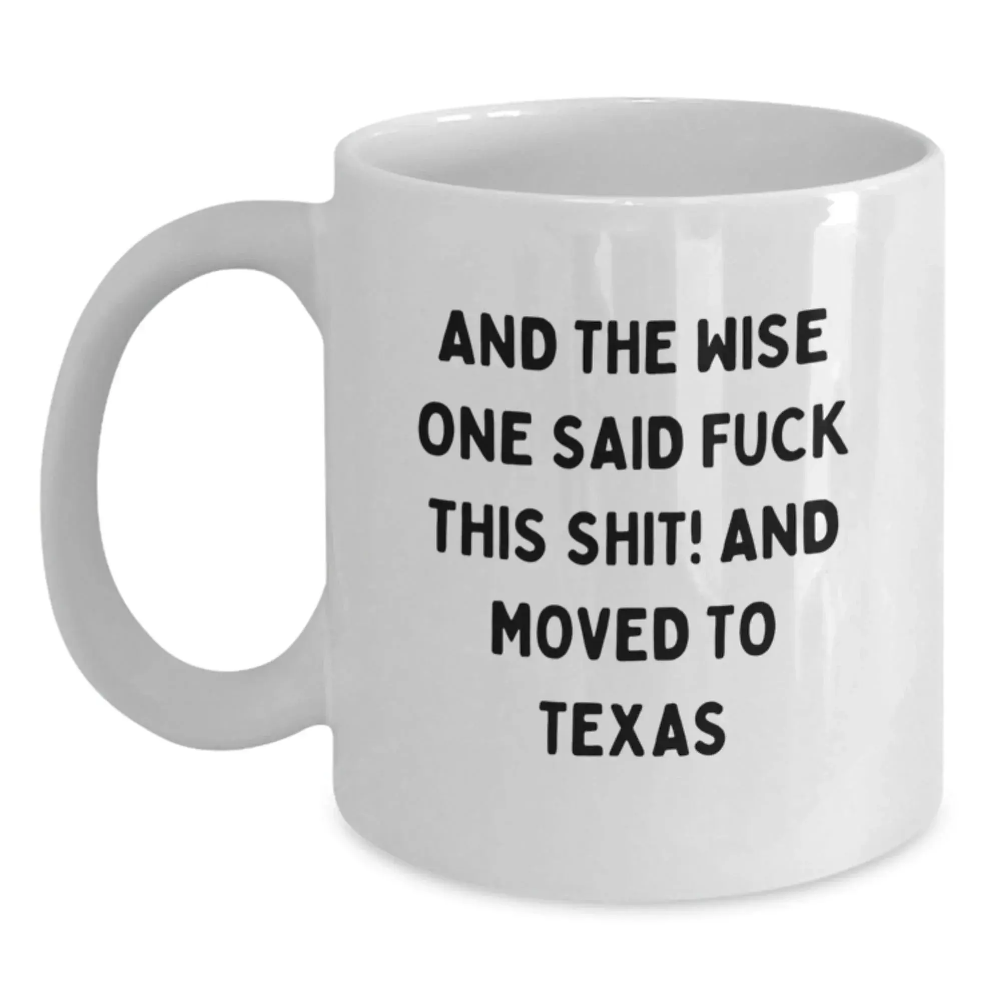 Texas Lovers Funny White Coffee Mug Gift For Valentine's Day