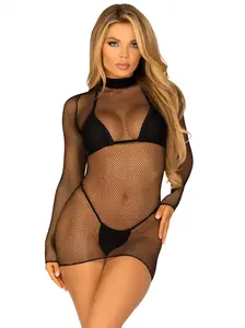 Anything But Basic Fishnet Dress