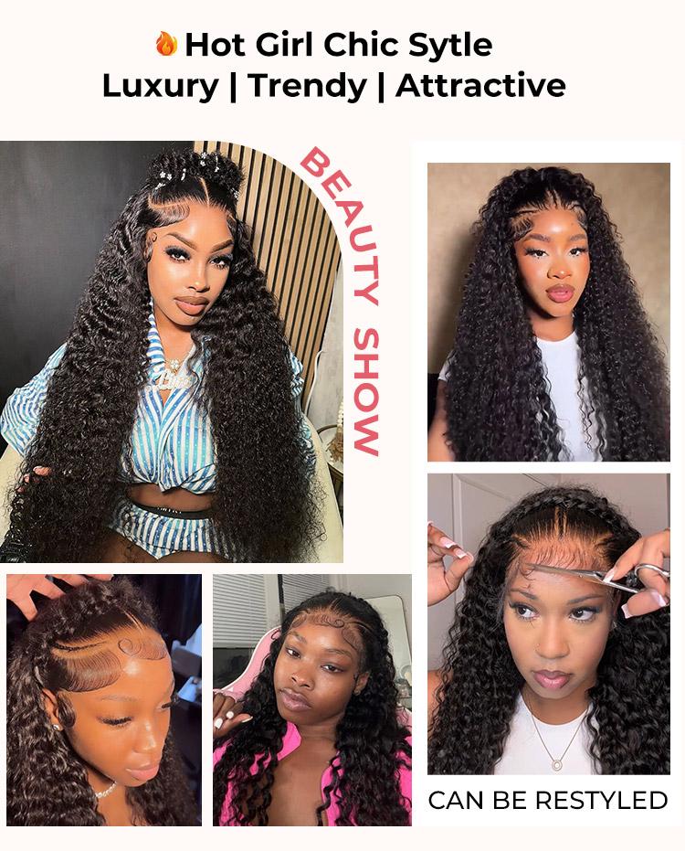 [Spring 2026] Alipearl Hair Dutch Pre Braided Deep Wave Stylist Wig Ready To Go Glueless 13x4 Lace Frontal Wig Pre Styled Pre Everything Wig